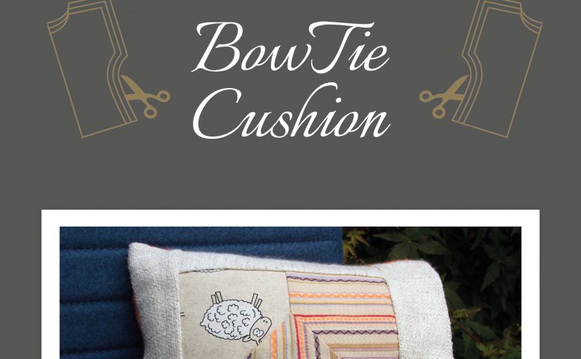 Tutorial for a quilted bowtie cushion to match the blanket